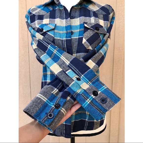 MOLOKAI🧵 Multi-Colored Plaid Flannel ~Size M - Picture 6 of 7
